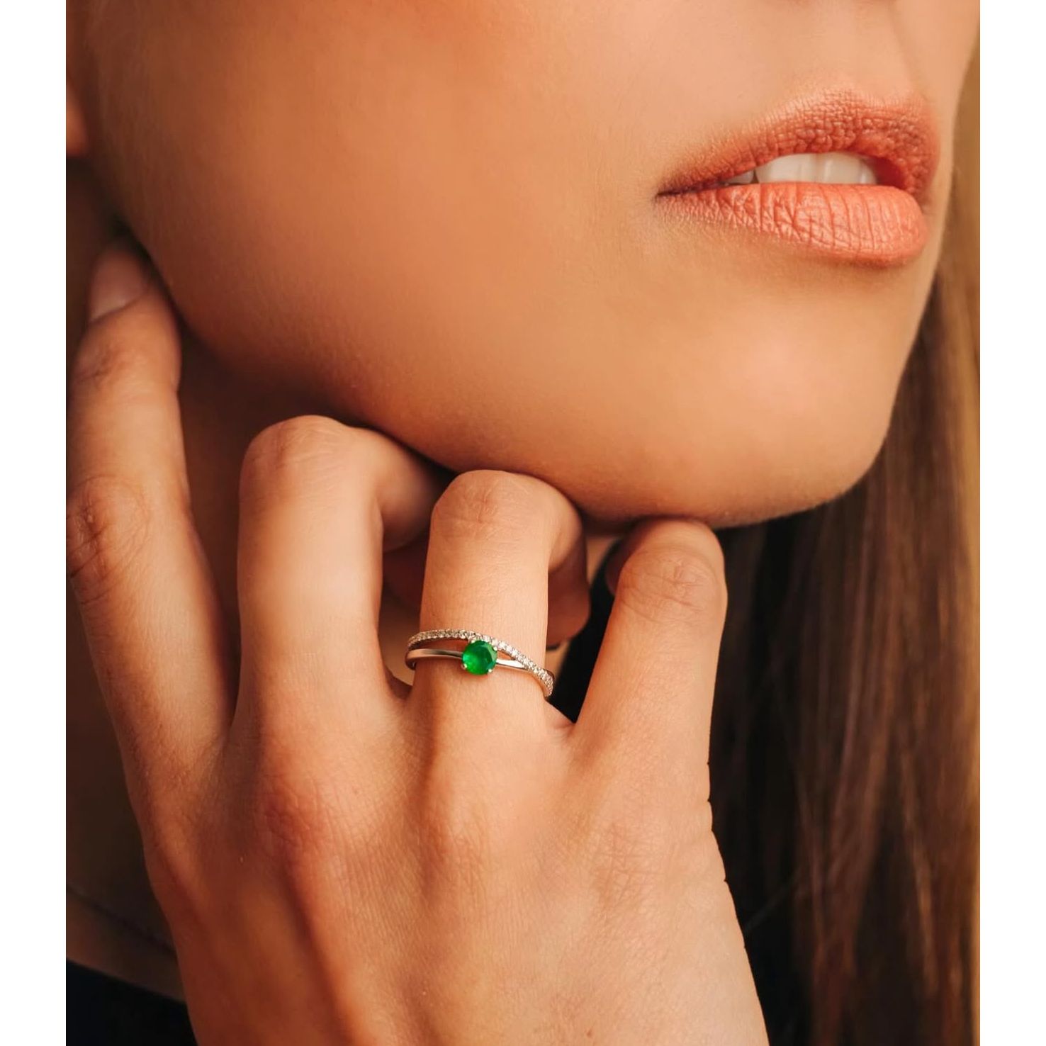 Anillo Verde Luce
