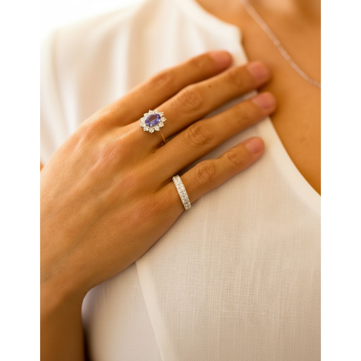 Anillo Viola Stellata