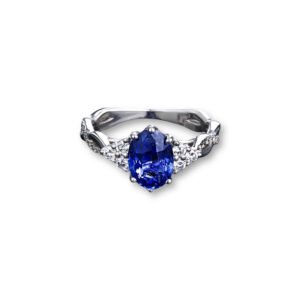 ANILLO DE ZAFIRO Y DIAMANTES
