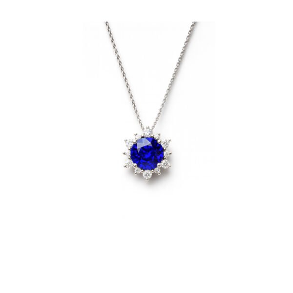 COLLAR DE ZAFIRO Y DIAMANTES