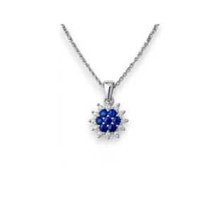 COLLAR DE ZAFIRO Y DIAMANTES