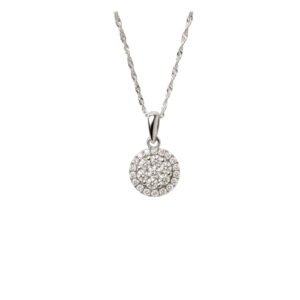 Collar flor de diamante