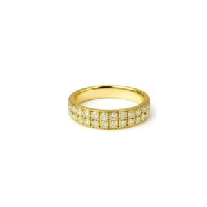 ANILLO DOBLE CINTILLO DE DIAMANTES