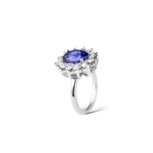 ANILLO FLOR DE TANZANITA