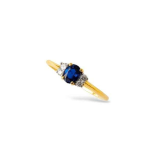 ANILLO DE ZAFIRO Y DIAMANTES